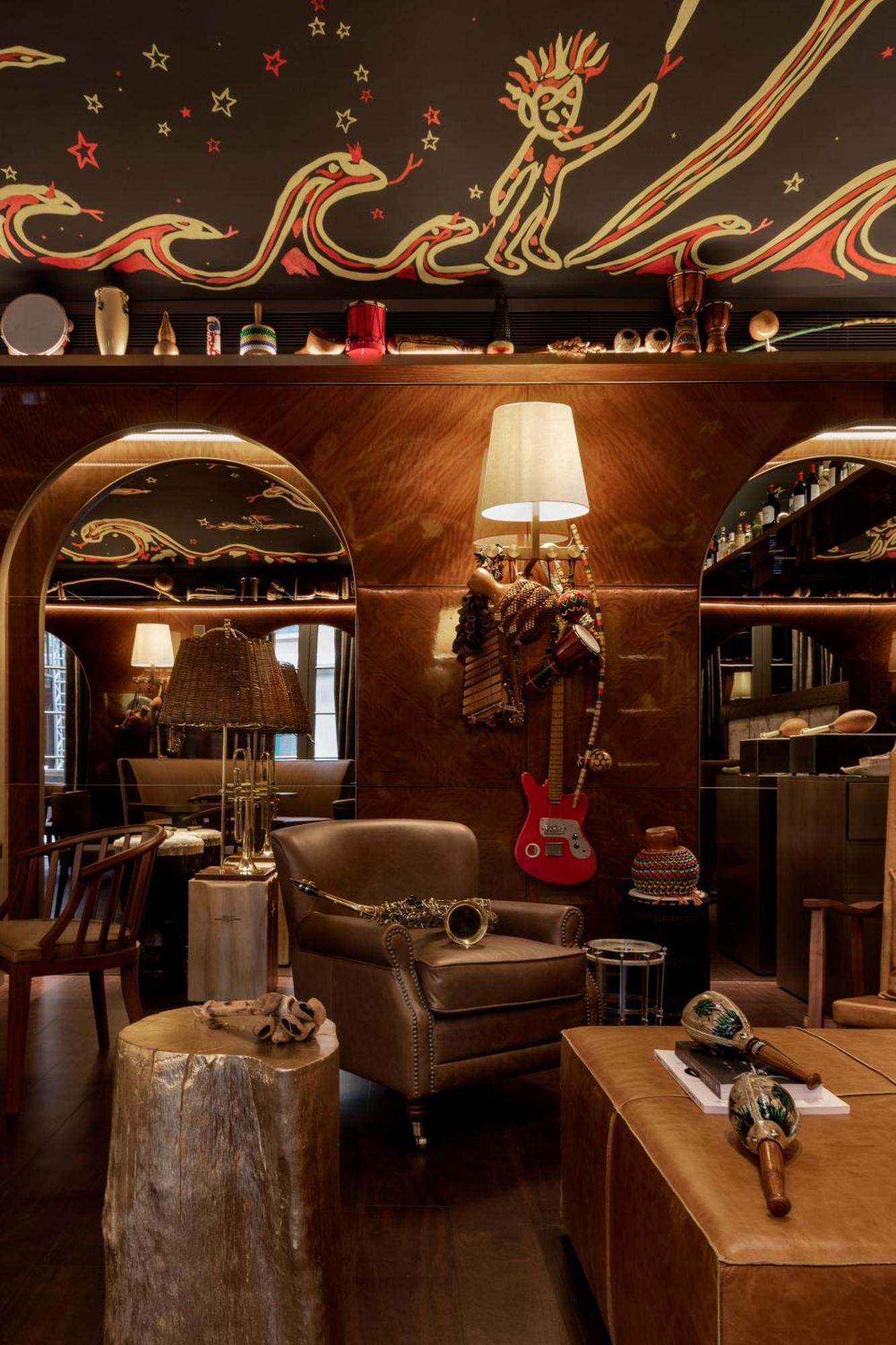 Rosewood Sao Paulo Hotel Eksteriør billede The interior of the bar