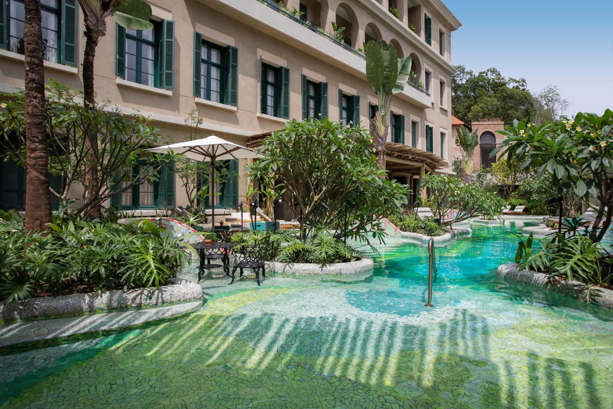 Rosewood Sao Paulo Hotel Eksteriør billede The hotel's pool